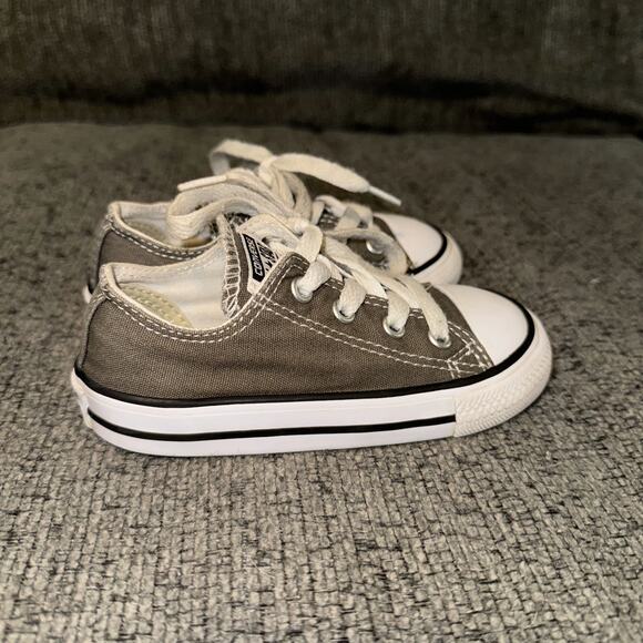 Converse Chuck Taylor All Star Infant Sneakers 7 Gray Skateboard Shoes - Picture 1 of 6